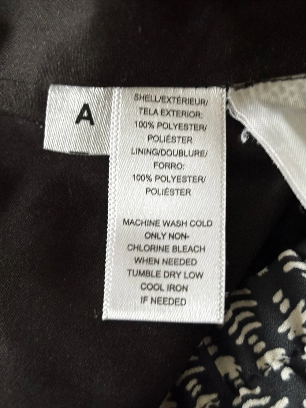 LOFT Black & White Geometric Print Skirt Size Medium